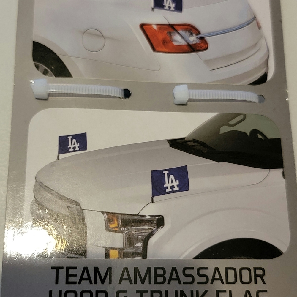 Sold Out LOS ANGELES DODGERS MINI AMBASSADOR CAR FLAGS REPRESENT
